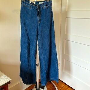 Pilcro and letterpress by Anthropologie wide leg jeans size 27